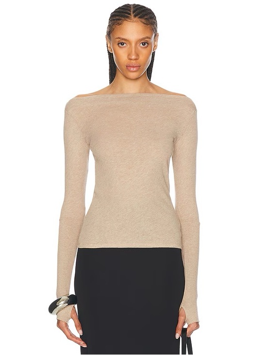 Enza Costa Sweaters - Enza Costa Cashmere Boat Neck Sweater Top